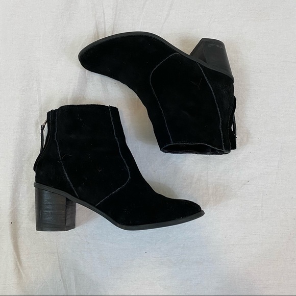 Crown Vintage- Black Suede Robbie Bootie - Picture 2 of 10